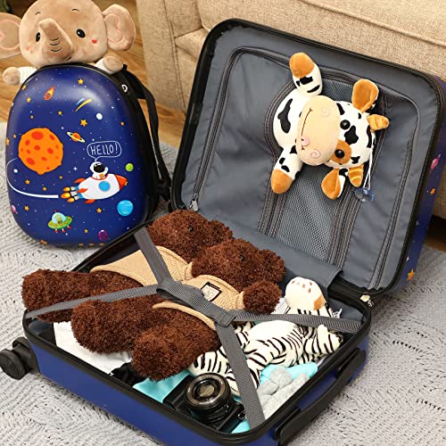 Kids Luggage and Backpack 18" Suitcase with Spinner Wheel Hard Case Travel 13" Backpack Girl Suitcase Set for Kids Travel Supplies