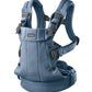 BabyBjörn Baby Carrier Harmony, Woven mélange, Blue | 3-in-1 Ergonomic Baby Carrier; Newborn, Facing-in, Outward-Facing, and Back Carrying Positions Supported (7-40 lbs), Newborn to Toddler