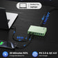 200W USB C Charger Block,GaN IV Charging Station 8 Ports,QC4.0 Fast Charging Station Hub+PD 65W USB C Laptop Charger Adapter Compatible with MacBook Air/Pro,DELL,iPhone 16/15,iPad,Steam Deck-Green - Roamly