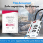 TSA Approved Cable Luggage Locks, Re-settable Combination with Alloy Body (White 4 Locks)