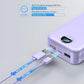 Portable Charger with Wall Plug, 20000mAh USB C Power Bank Fast Charging, External Battery Pack with Built in Cables, Digital Display, 5 Output 2 Input for iPhone Android Cell Phone Tablet