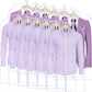 Garment Bags for Hanging Clothes 24'' x 40'' (Set of 12) Coat Covers for Closet Foldable Washable Dress Bags for Hanging Clothes for Long Dress Dance Costumes Suits Gowns Coats