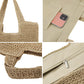 Straw Beach Tote Bag