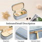 TAIMY Mini Jewelry Travel Case, Velvet Small Travel Jewelry Box, Portable Jewelry Travel Organizer Box for Rings Earrings Necklaces, Gifts for Women Girls(Blue)