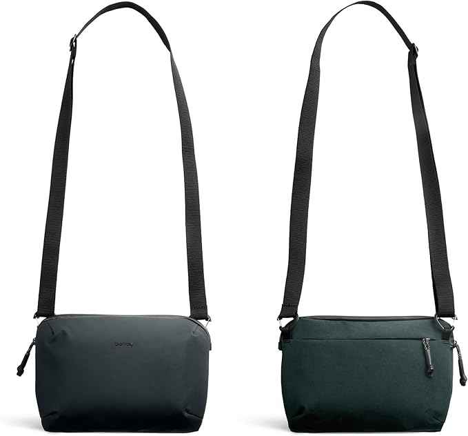 Bellroy Venture Travel Crossbody (black crossbody bag/travel bag with RFID protection and optimized for travel) - DeepOcean