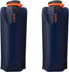 Vapur Collapsible Water Bottle With Carabiner, Compact Bottle Folds Flat For Hydration On The Go, Ideal for Traveling, Hiking or Camping, 23 Ounce, Night Blue, Pack of 2