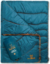 Wise Owl Outfitters Outdoor Camping Blanket – Lightweight Packable Puffy Quilt for Backpacking, Hiking & Travel – Warm Water Resistant Blanket for Cold Weather Camping