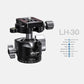 Leofoto Professional Camera Tripod, 46" Compact Carbon Fiber Tripod for DSLR Video Camcorder, 4 Leg Sections, 360° Ball Head, Max Load 8KG/18Lb (LS-254CX+LH-30)