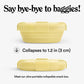 STOJO Collapsible Sandwich Box – 24oz, Reusable Food Storage Container, Silicone Bowl for Hot/Cold Food – Meal Prep, Lunch, Camping, Hiking – Dishwasher Safe (Set of 1, Mimosa)