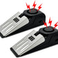 2 Pack Portable Door Stop Alarm, Door Stopper with 120db Loud Security Alarm, Travel Door, Doorstops Wedge Sensors Security Devices for Traveling Apartment Hotel and Home (Black)