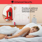 Portable Alarm Door Stopper for Additional Safety in Hotel,Apartment and Bedroom,Removable Bottom Door Jammer Device,Anti Theft Extra Security Lock Kit for Travel. (Alarm Stopper)