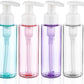 Travel Bottles Plastic Pump Bottle Dispenser TSA Approved 3.4oz/100ml 4 Pack Travel Refillable Shampoo and Conditioner Bottles Empty Travel Size Bottles for Cosmetic, Lotion, Liquid Soap (mixcolor)