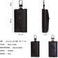 Contacts Car Key Case for Men and Women Small Leather Key Holder Key Cover with 6 KeyChains