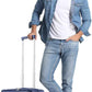 3 Piece Luggage Set 16 Inch Carry On with Front Opening, Expandable PC Hardshell Suitcase with 14" Cosmetic Case & Handbag, Lightweight Underseat Rolling Luggage with TSA Lock & PVC Cover