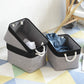 TheWarmHome Storage Basket for Organizing- 16x12x8 inch 1 Pack Fabric Storage Cubes, Bins for Organization for Shelves Organizer Gift Laundry Cloth Toy (Grey & Black)