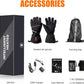 SNOW DEER Heated Motorcycle Gloves for Men Women, Electric Glove Rechargeable Battery Heated Hand for Motorcycle Biking Hunting Arthritis Skiing Working
