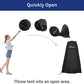 Wolfwise Pop Up Shower Tent, Portable Instant Changing Tent with Ventilation Window & Carry Bag, Privacy Bathroom Toilet for Beach, Camping & Outdoor, Width 47 ", Height 75 ", Black