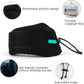 Travel Pillow, Super Neck Chin Head Support, Memory Foam, Neck Pillows for Travel Sleeping Airplane Car Office with Compact Carry Bag Black Small