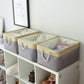 TheWarmHome Storage Baskets for Organizing, Extra Large-3Pack, 17.7L×13.8W×9.8H inch Large Sturdy Storage Bins, Decorative Storage Baskets for Shelves Closet Nursery (Gold&Grey)
