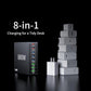880W USB C Charger Block Charging Station 8 Port Fast Chager 140W PD PPS AVS HUB Laptop MacBook Charger Compatible with All iPhone 17 Pro Max/17 Air/16 SE/Samsung Galaxy 25/ MacBook Pro/Air/iPad Pro