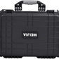 MEIJIA Portable Waterproof Protective Case,Hard Camera Case,Customized Fit Foam Inserted, Elegant Black,Fit for Camera, Equipments, Lens,Drones(Black)