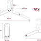 Hikeman Travel Hangers Metal Heavy Duty Folding Hangers for Wet Clothes Portable Space Saving Travel Accessories for Camping Cruise Hotel (3, Black)