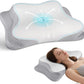 Cervical Neck Pillow for Pain Relief - Cooling Ergonomic Neck Support Pillow for Sleeping, Orthopedic Contour Memory Foam Pillows for Side, Back & Stomach Sleepers with Pillowcase (Grey)
