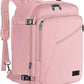 MATEIN 45L Womens Travel Backpack, Extra Large Carryon Backpack Fits Overhead Bin, Cute Weekender Daypack for Travel on Airplane, Traveling Accessories for Women, Pink