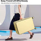 mixi 20 Inch Carry On Luggage 22x14x9 Airline Approved PC Hard Shell Suitcase Top Opening Aluminum Frame Travel Suitcases with Wheels, Lark Yellow