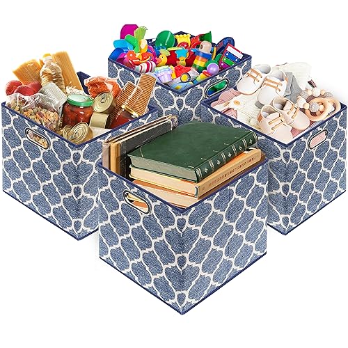 13 Inch Foldable Cube Storage Bins with Handle (3 Count)