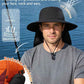 UPF 50+ Wide Brim Sun Hat with Neck Flap (2 Count)
