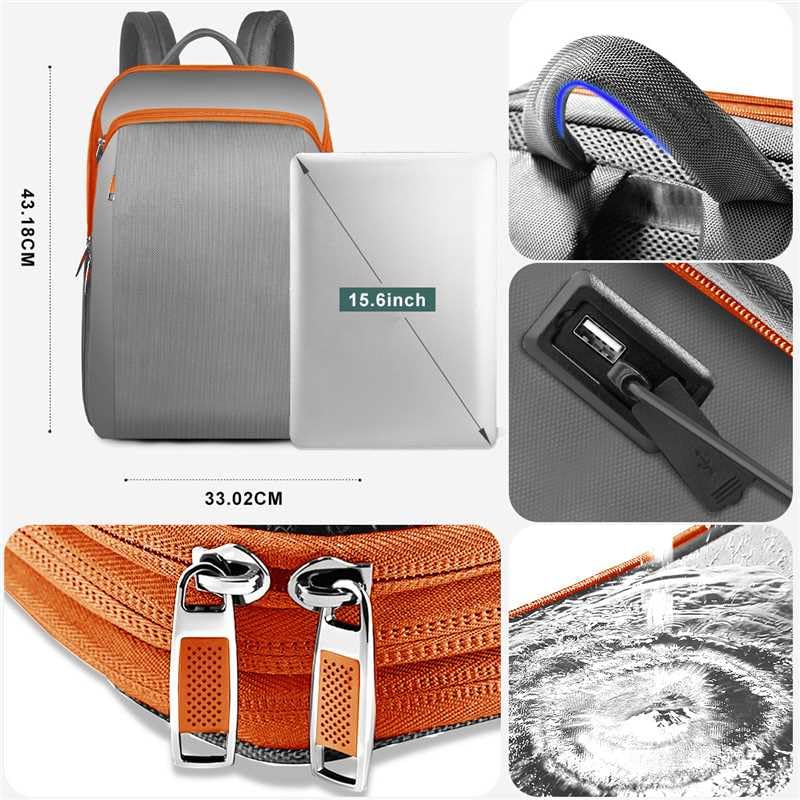 Slim Expandable 15 15.6 16 Inch Laptop Backpack Anti Theft Travel Business Durable Computer Bag