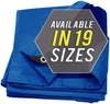 Large Waterproof Tarp - Heavy Duty 5 Mil Thick Poly Tarpaulin Ideal for Canopy Tents, Boats, RV or Pool Covers - Multipurpose Protective Tarps with Grommets for Indoor and Outdoor Use | 24' x 24'