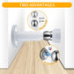 Door Stoppers – Heavy Duty Magnetic Door Stopper for Wall & Bottom of Door – Premium Adjustable Door Stop with Heavy-Duty Windproof Design, Constructed with SUS304 Stainless Steel (White)