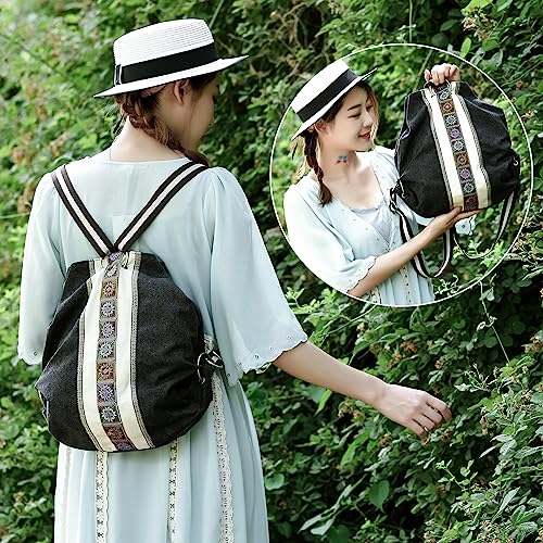 WomCanvas Backpack Daypack Casual Shoulder Bag