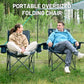 2 Pack Oversized Folding Camping Chair for Adults (2 Count)