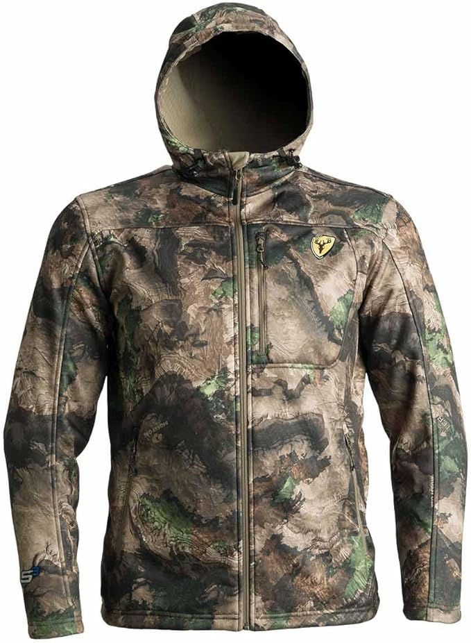 SCENTBLOCKER Shield Series Silentec Midweight Jacket, Camo Hunting Clothes for Men