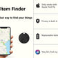 Air Tracker Tags-2Pack Smart Bluetooth Tracker,Smart Tag Item Finders with Find My(iOS Only) App,Smart Tag Locator Tracking Device,Keys Finder and Item Locator,for Luggage,Satchel,Backpack,Pets