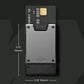 PROOF Wallet | Slim Minimalist Wallets for Men | Leather & Metal | RFID Wallet | Front/Back Pocket | Gift Box | Veteran Owned