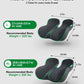 Medisana Seat Cushion, SC 100B Seat Cushions for Office Chairs, Car Seat, Wheelchair - Sciatica & Tailbone & Coccyx Pain Relief Pillow for Driver Sedentary People（Size:17 * 14.6 * 3.54 in-Black