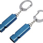 Whistle for Coaches Teachers, Emergency Survival Stainless Steel Whistles 2 Pack with Keychain for Referee Train Hiking Sports Boating Kayak Life Vest Jacket Lifeguard Outdoor Security
