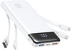 charmast 20000mAh Portable Charger with Built in Cables, 22.5W Travel Power Bank Fast Charging, USB C Cell Phone Battery Pack for iPhone 16/15/14/13/12/11 Series, iPad, Samsung, Android, Tablet - Roamly