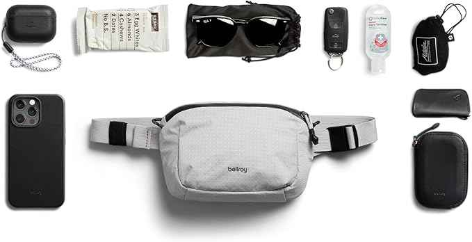Bellroy Lite Belt Bag (versatile crossbody bag, fanny pack) - Fog