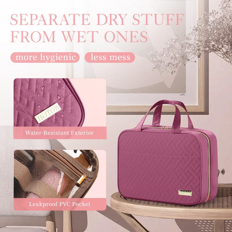 Hanging Travel Toiletry Bag Women Men Essentials Rosewood