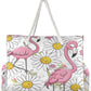 senya Large Beach Bags Totes Canvas Tote Shoulder Bag Soft Wave Water Resistant Bags for Gym Travel Daily Ocean