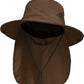 NPJY Sun Fishing Hats with Neck Flap for Men Women UV Sun Protection Bucket Hat