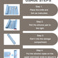 Utensil Box, Tableware Silicone Portable Box Silverware mat, Suitable for Kitchen Utensils, Portable Outdoor Camping Spoon Fork Utensils Storage mat (Blue)