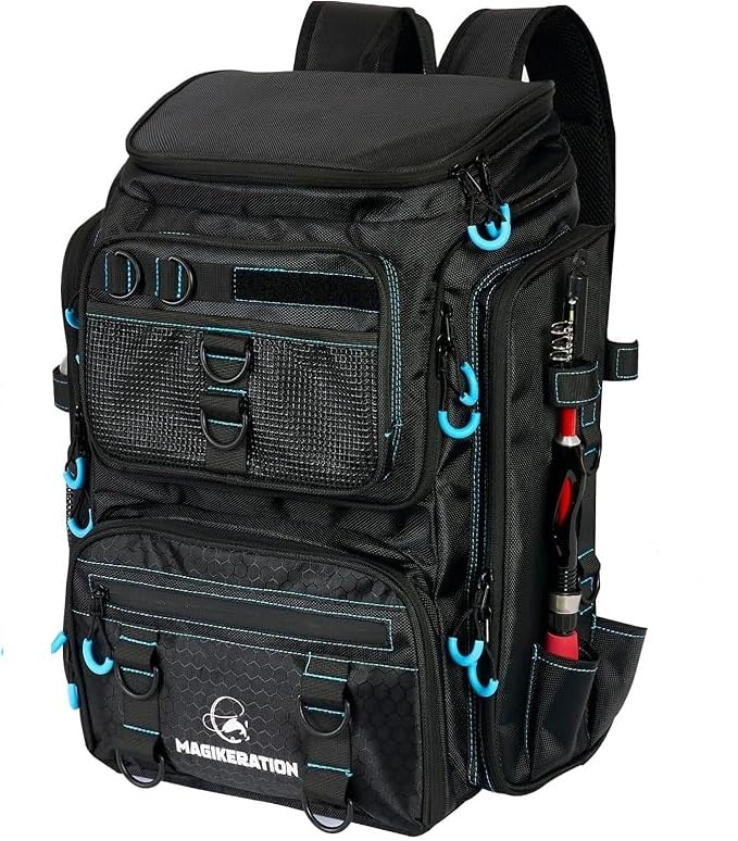 Fishing Backpack with Rod Holders