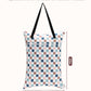 ALVABABY 2 Pack Large Wet Dry Bag Waterproof Hanging Cloth Diaper with Double Zippered Pockets 25x18 inches 2HL02