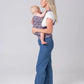 Mabē Monarch Ergonomic Baby Carrier – Premium Cotton Soft Structured Newborn to Toddler Carrier with Hip-Healthy Design, 3 Carry Positions (7-35lbs), Lightweight & Breathable, (Violet Wings)